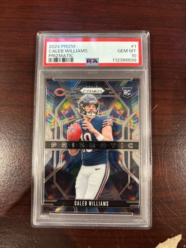 2024 Panini Prizm Prizmatic #1 Caleb Williams (RC) - PSA 10