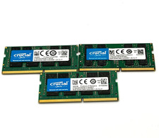 Lot of 3 - 8GB DDR-4 2400 SODIMM Crucial CT8G4SFD824A