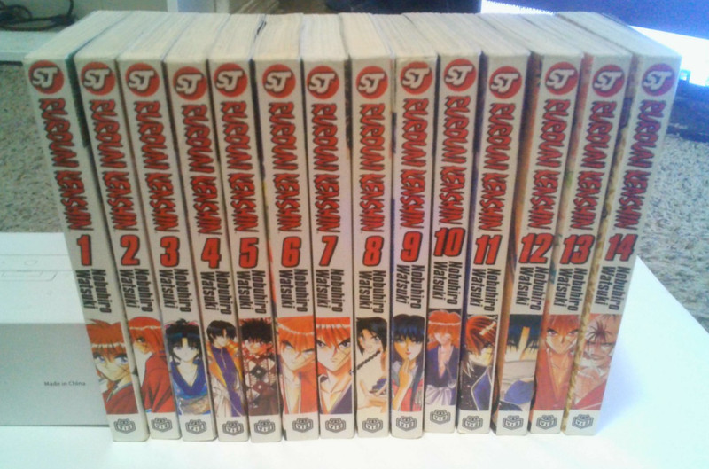 Rurouni Kenshin manga set vol 1-28 English singles Plus many extras! Good cond.