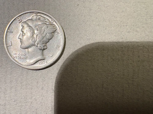 1936 P Mercury Dime In Very Fine/Extra Fine Condition.