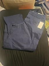 A New Day Women's High Rise Straight Ankle Chino Pants Stretch Navy Blue Size 8