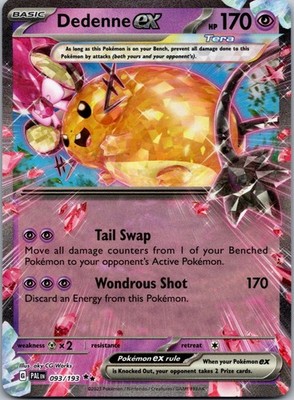 Dedenne ex 093/193 SV02: Paldea Evolved NM