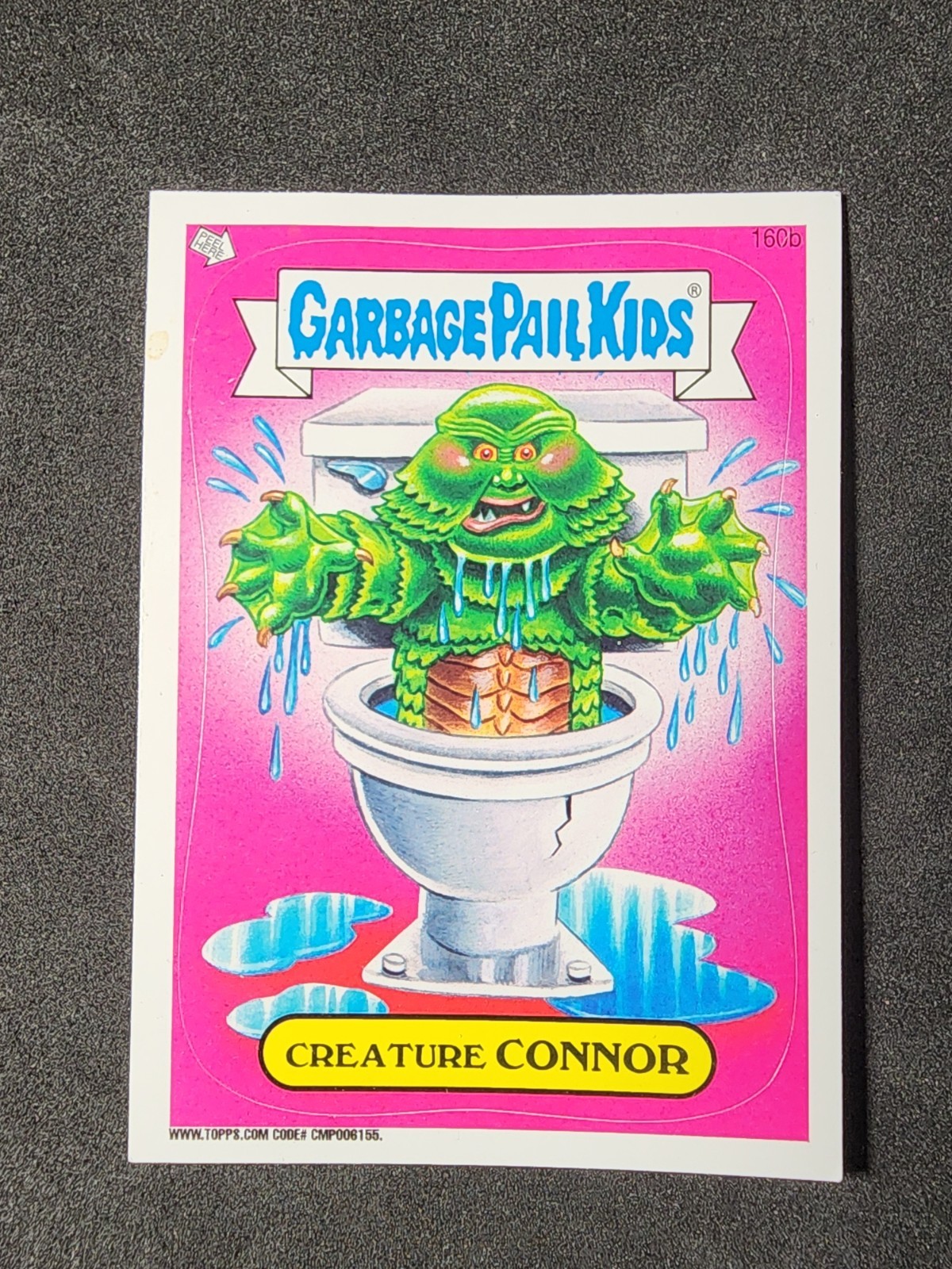Creature CONNOR #160b Garbage Pail Kids 2013 Mini trading card — raw and PSA graded price guide