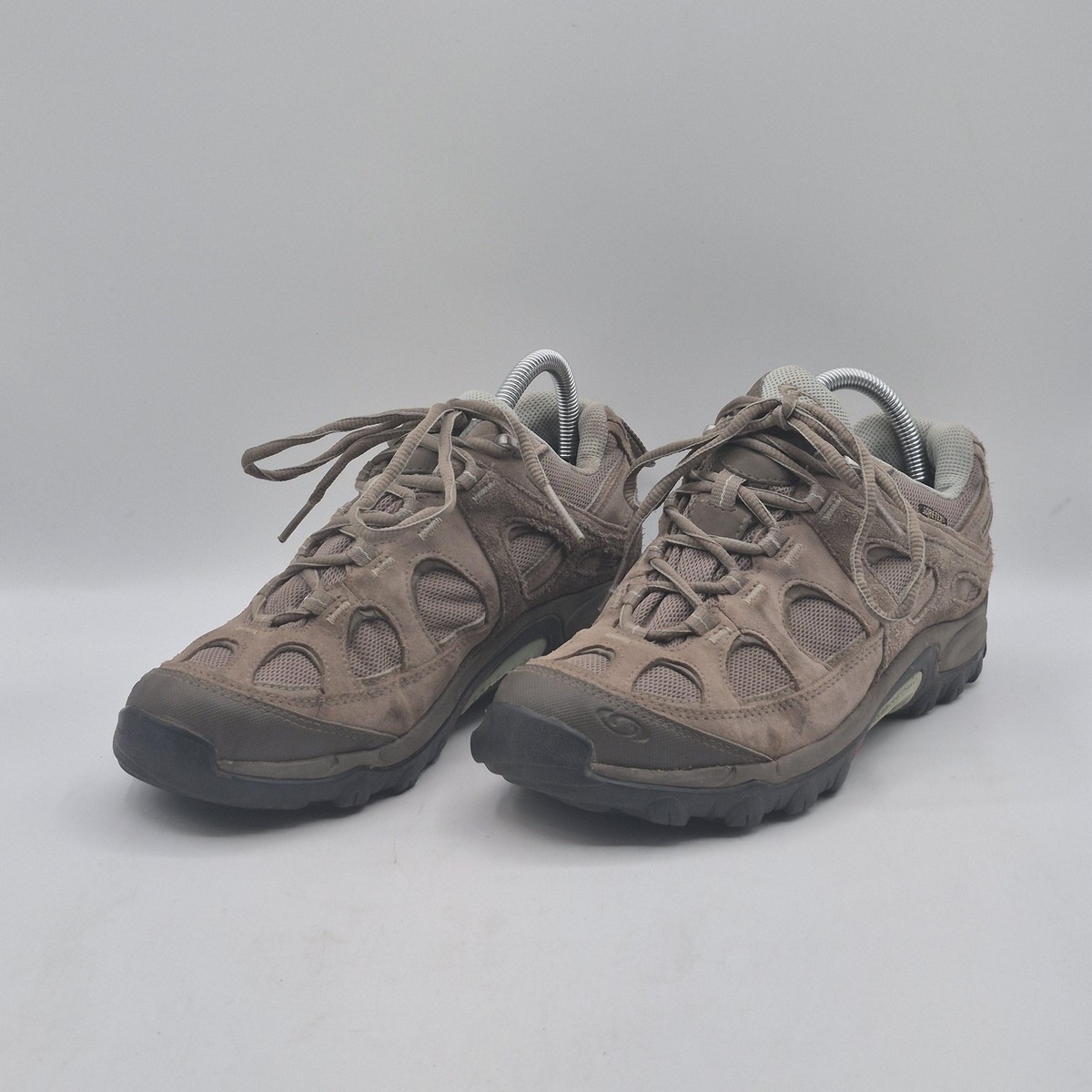 TO Salomon Shoes Womens Size 8 Brown Gore-Tex GTX Hiking Trail Low