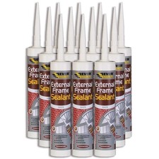 12X White External & Internal Acrylic Frame Sealant 310ml