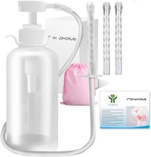 Vaginal Douche Enema Cleaner 300ml Reusable Manual Pressure Anal Vaginal Cleanin