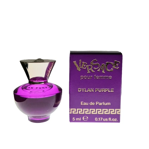 Set of 4 women's mini perfumes in purple