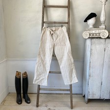 Bottoms trousers Vintage Pajamas French PJ's flannel soft woman's mediu