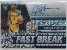 Cassius Stanley 2020-21 Panini Mosaic Fast Break Rookie Autograph Card #FB-CST