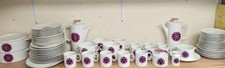 Vintage Thomas Germany, Plum & Pink Dinner & Breakfast Incomplete 64 Piece Set