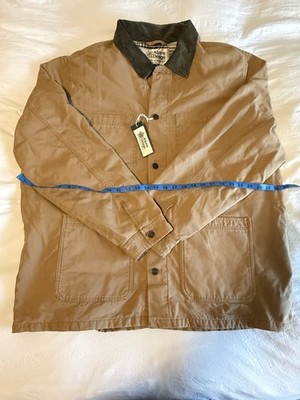 Alpine Design Mens M Zip Canvas Jacket Roasted Caramel Brown ADM07 NWT