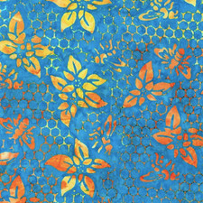 Summer Zest Batiks 19536 4 Blue Kaufman