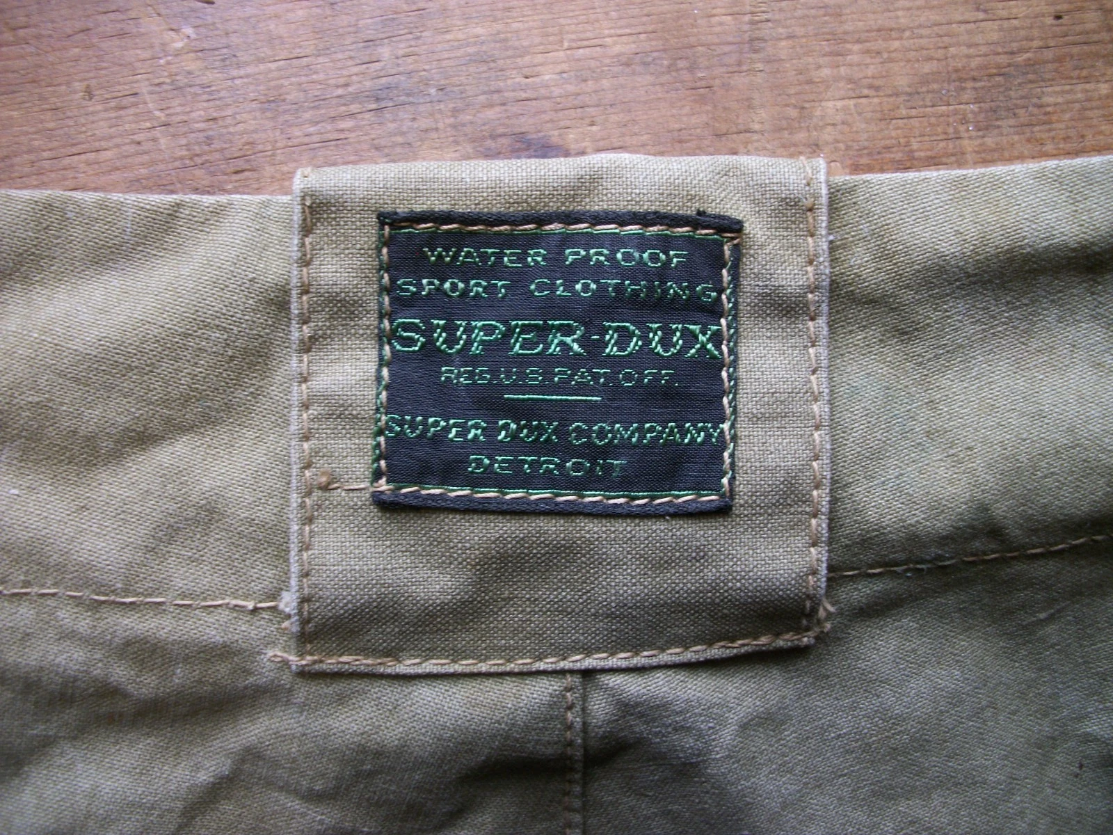 Vintage Water Proof Sport Clothing Super-Dux Pants Super Dux Co Detroit Michigan
Opens in a new wind