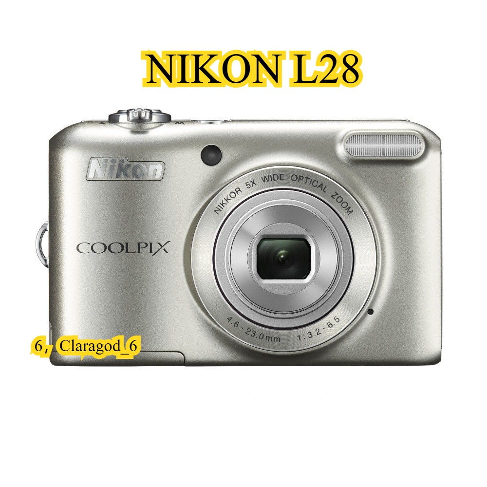 Nikon COOLPIX L28 Digital Camera 20.1 MP 5x Optical Zoom 720p HD 