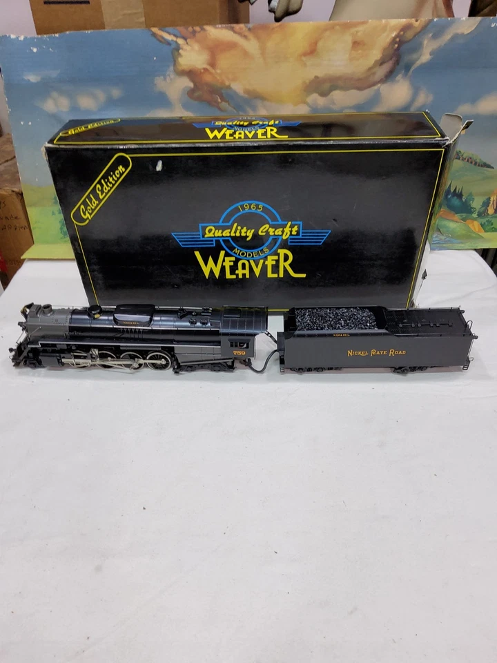 WEAVER GOLD EDITION O GAUGE BRASS 3 RAIL NICKEL PLATE 2-8-4 BERKSHIRE, OB - Image 4 of 4