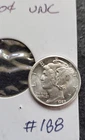 1927  Mercury Dime AU-Unc   #188