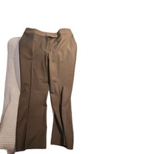 Talbots Signature Womens Grey Wool Blend Textured Career Dress Pants Petites 10