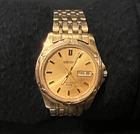 Vintage SEIKO Classic Gold Tone Watch 50M Water Resist- V743 - 8B39 - NICE!!
