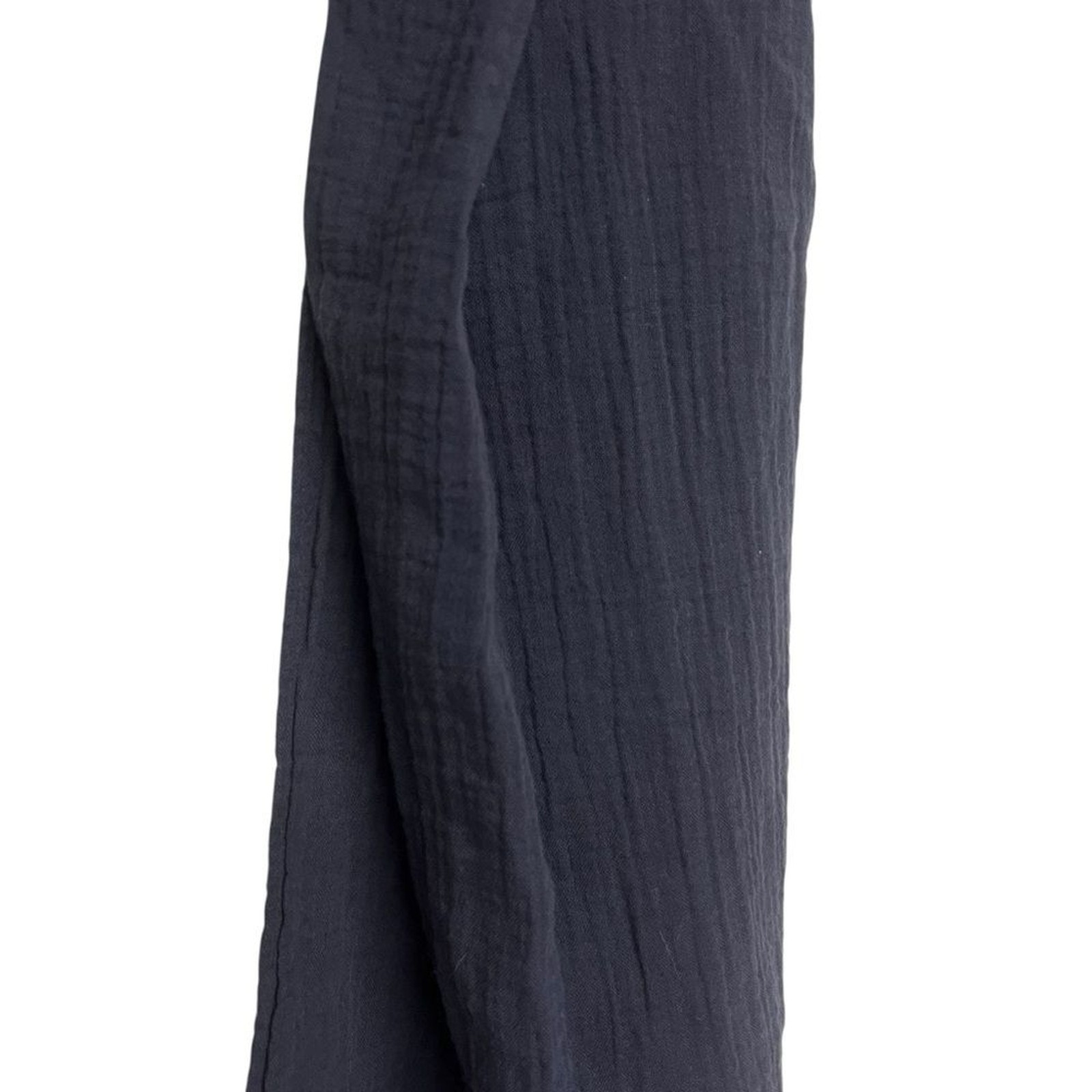 Quince 100% Organic Cotton Gauze Side Tie Sarong Navy Blue Swim Cover Up