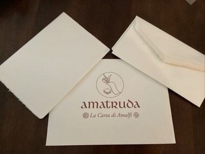 AMATRUDA La Carta do Amalie Letter and Envelopes FINE STATIONARY Hand Made Paper