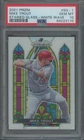 2021 Panini Prizm Baseball Mike Trout #SG-1 Stained Glass White Wave PSA 10