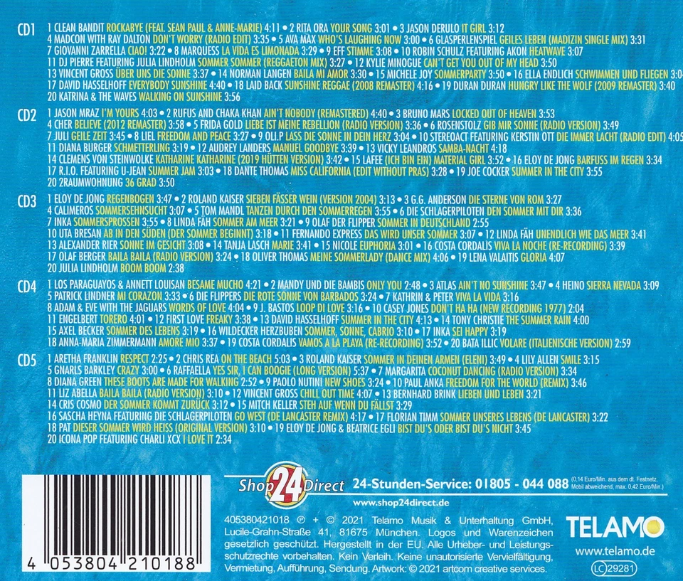 DIE HIT-GIGANTEN - 5 CD - SOMMER PARTY - Bild 2 von 2