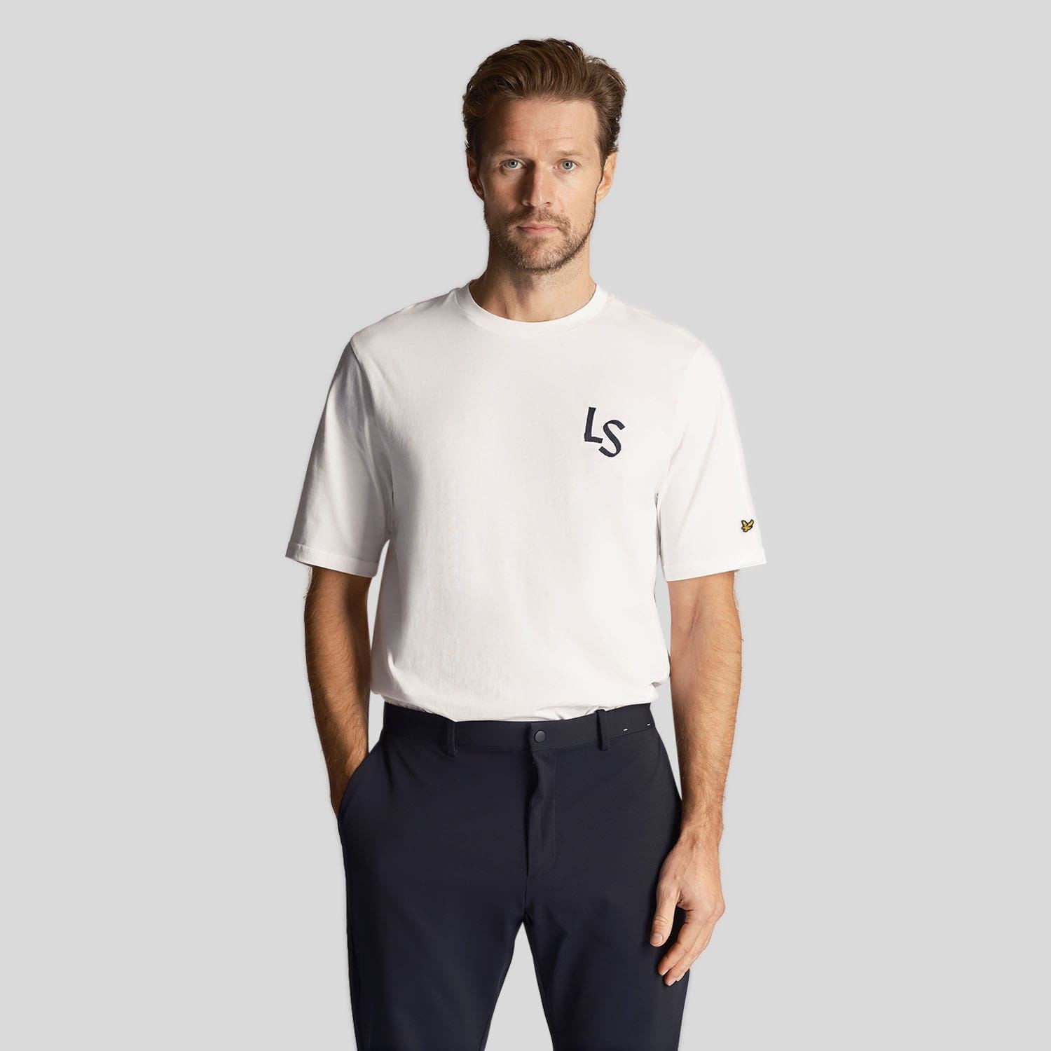 Футболка Herren с логотипом Lyle и Scott LS в Вайссе 6590₽