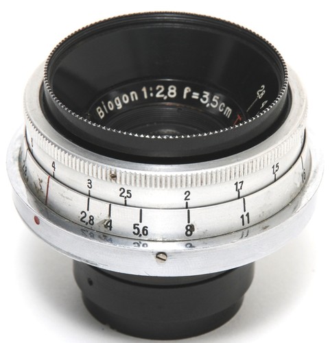 Zeiss Jena for Contax II Biogon 2.8/3.5 cm red lens
