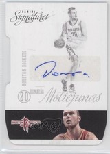 2012-13 Panini Signatures Die-Cut Donatas Motiejunas #63 Auto 4a1