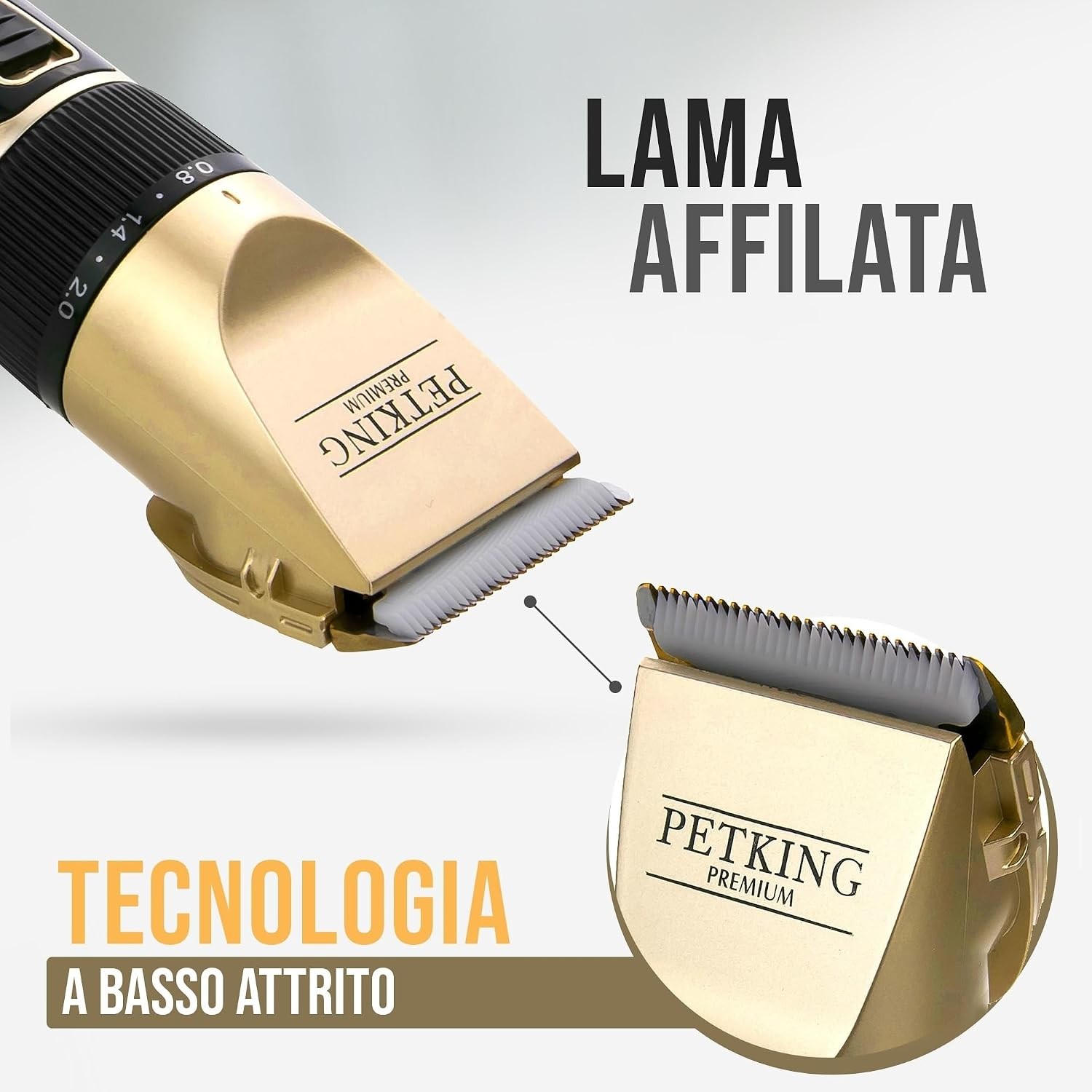 Kit Toelettatura Professionale Cani e Gatti, Tosatrice Tagliaunghie + Accessori foto 3