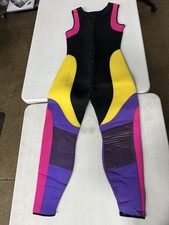 Vintage 90 s Style Full Zip Full Body Wetsuit Surf Scuba Made In USA Womens L