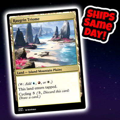 Raugrin Triome - Custom Art Magic: The Gathering Playtest Card - Commander EDH