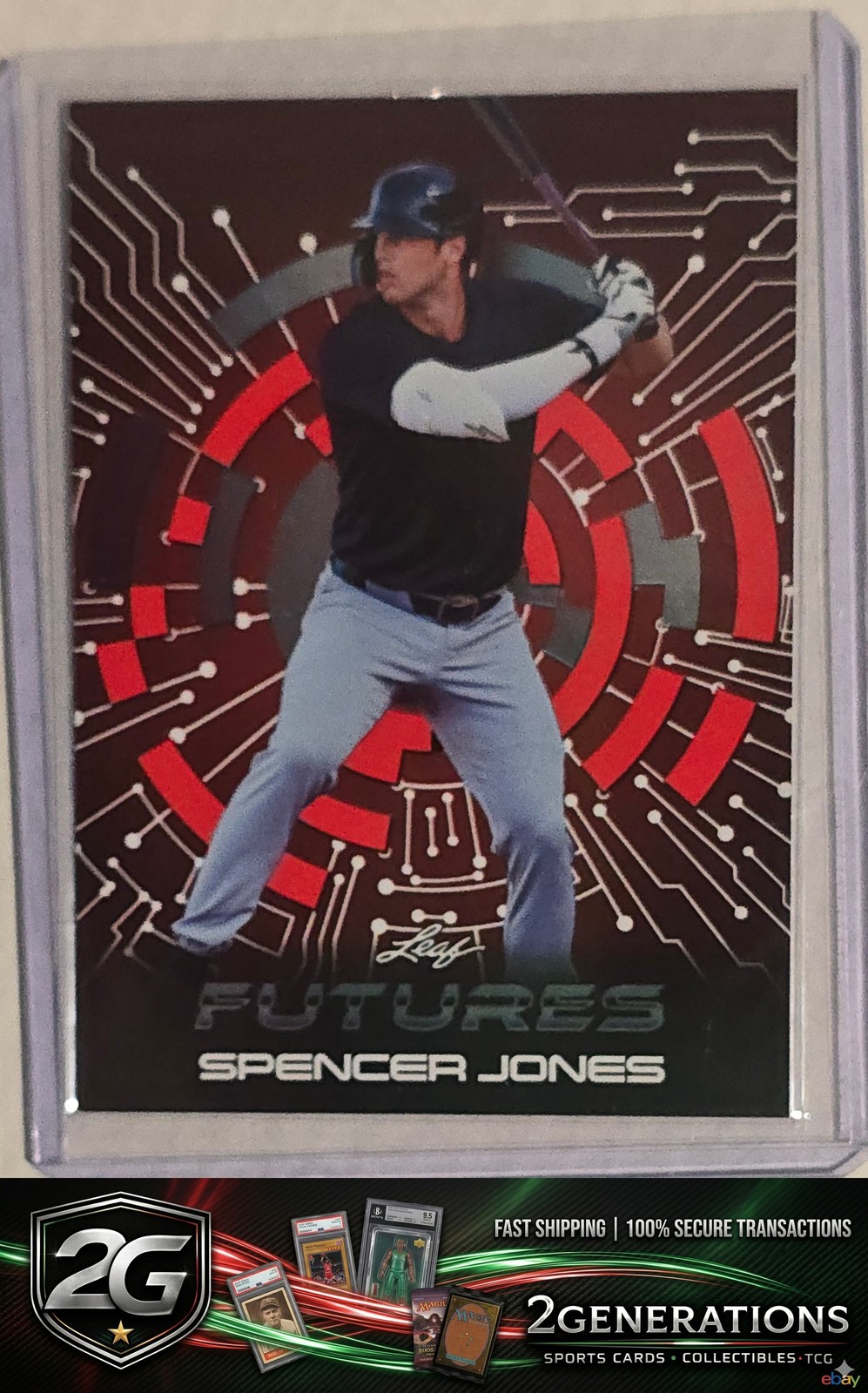 2024 Leaf Futures #FF-42 Spencer Jones Future Foil Red #/249