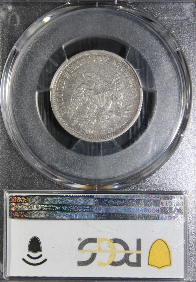 1839 VF25 Seated Quarter No Drapery PCGS 43135224 - Image 4 of 4