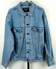 Levi Strauss Signature Men's Blue Jean Denim Jacket Size L