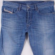 Mens Diesel BUSTER 0839C Slim Tapered Blue Jeans W37 W36 L32