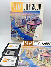 SimCity 2000 Big Box PC IBM 3.5" Floppy Disks Complete w/ Manual MAXIS 1993