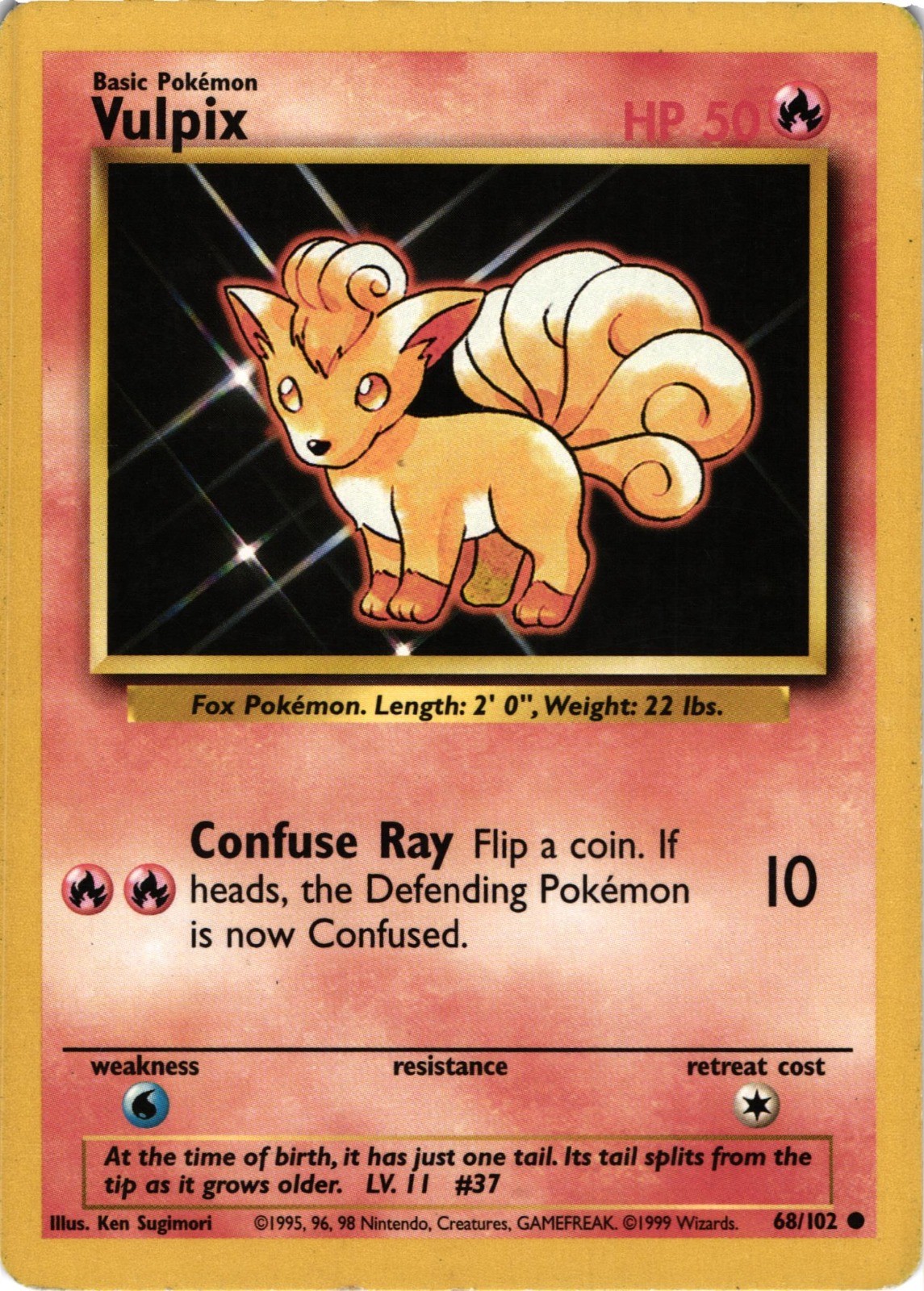 Vulpix Common Base Set 068/102 HP