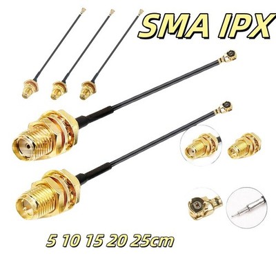 SMA Stecker auf IPX U.FL Buchse Pigtail Kabel Antenne WiFi PCI Adapter 5-20cm 1