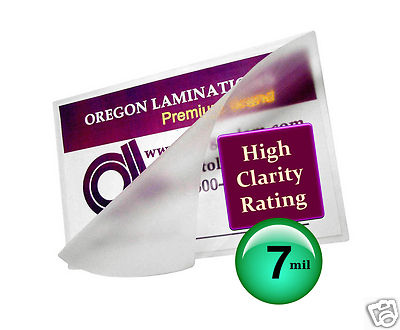 500/pack Hot 7 Mil Credit Card size Laminating Pouches 2-1/8 x 3-3/8 Clear