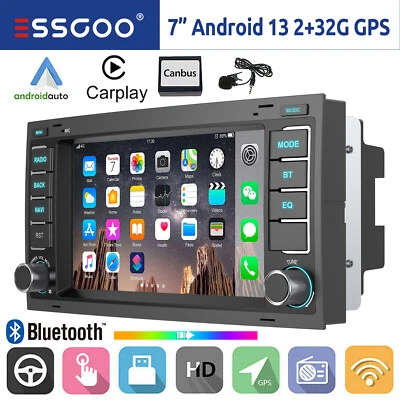 Carplay Autoradio Android 13 GPS Navi RDS Für VW Touareg T5 Multivan Transporter - Bild 1 von 4