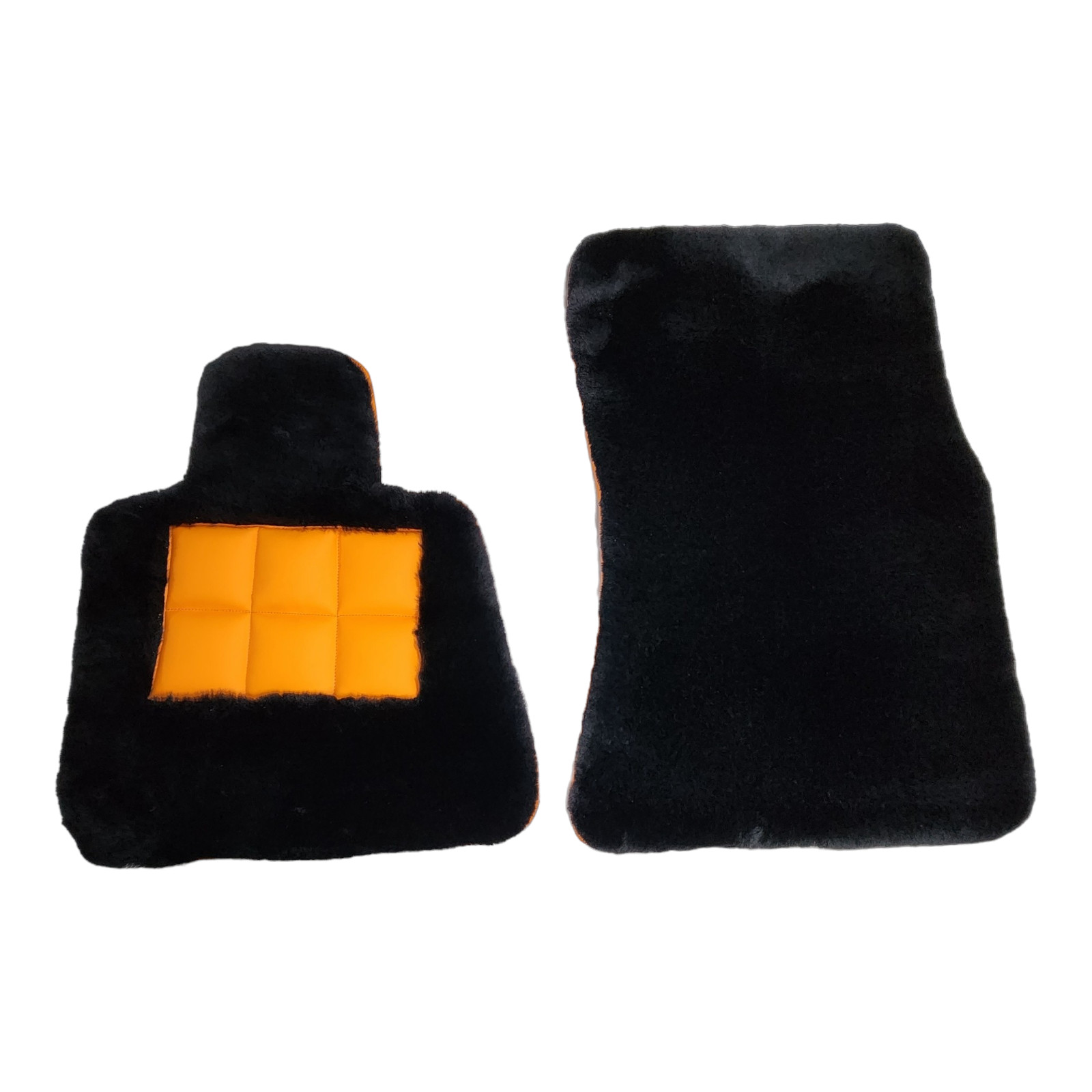 Bespoke Edition Black Sheepskin Car Mats For Rolls Royce Cullinan 2019-2025