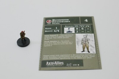 Axis & Allies Reserves Determined Infantrymen 5/45