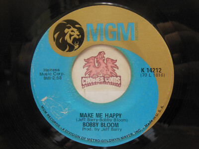 Bobby Bloom   Make Me Happy / This Thing I've Gotten Into, 45 RPM VG+ (23L)