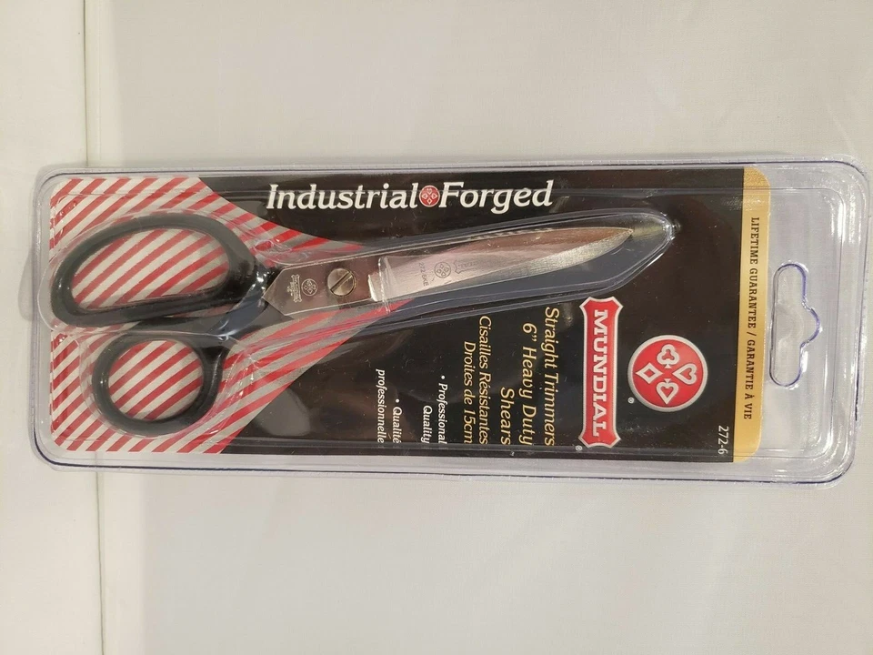 Scissors Mundial 272-6 6" Heavy Duty Straight Trimmers Industrial Forged - Image 2 of 4