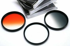 Filtros difusores gris naranja graduados 67 mm para lente Nikon Canon Tamron y otros