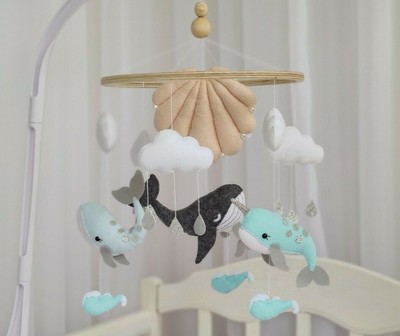 whale cot mobile