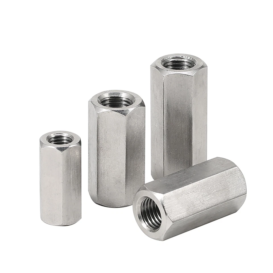 Verbindungsmuffern Sechskant M3 - M24 Edelstahl A2 V2A Langmutter Gewindemuffe - Bild 4 von 4