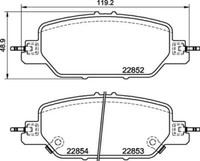 Brembo BremsbeläGe Bremsbelegsatz Hinten Passend FüR Honda CR-V