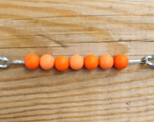 BRAND NEW Two Tone Orange Beaded Curb Strap by ALW Equine